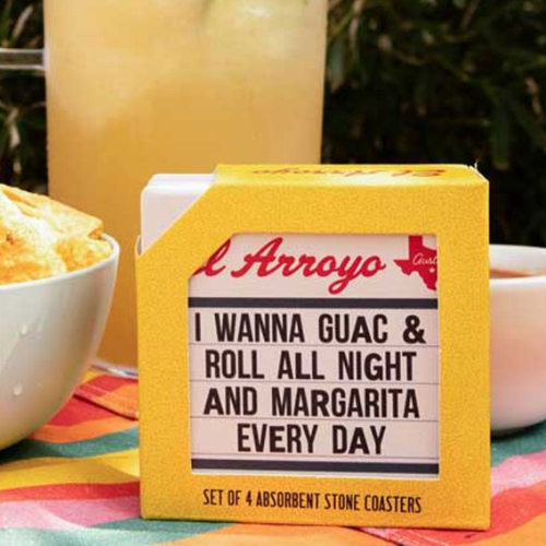 Hilarious El Arroyo coaster set for the perfect outdoor BBQ