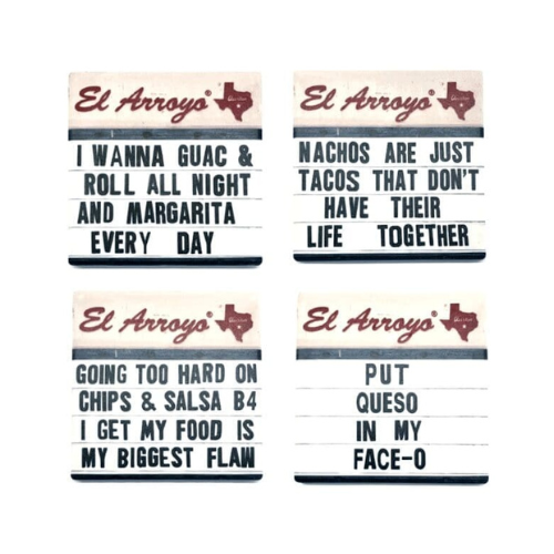 Hilarious El Arroyo coaster set - Texas Kitchen