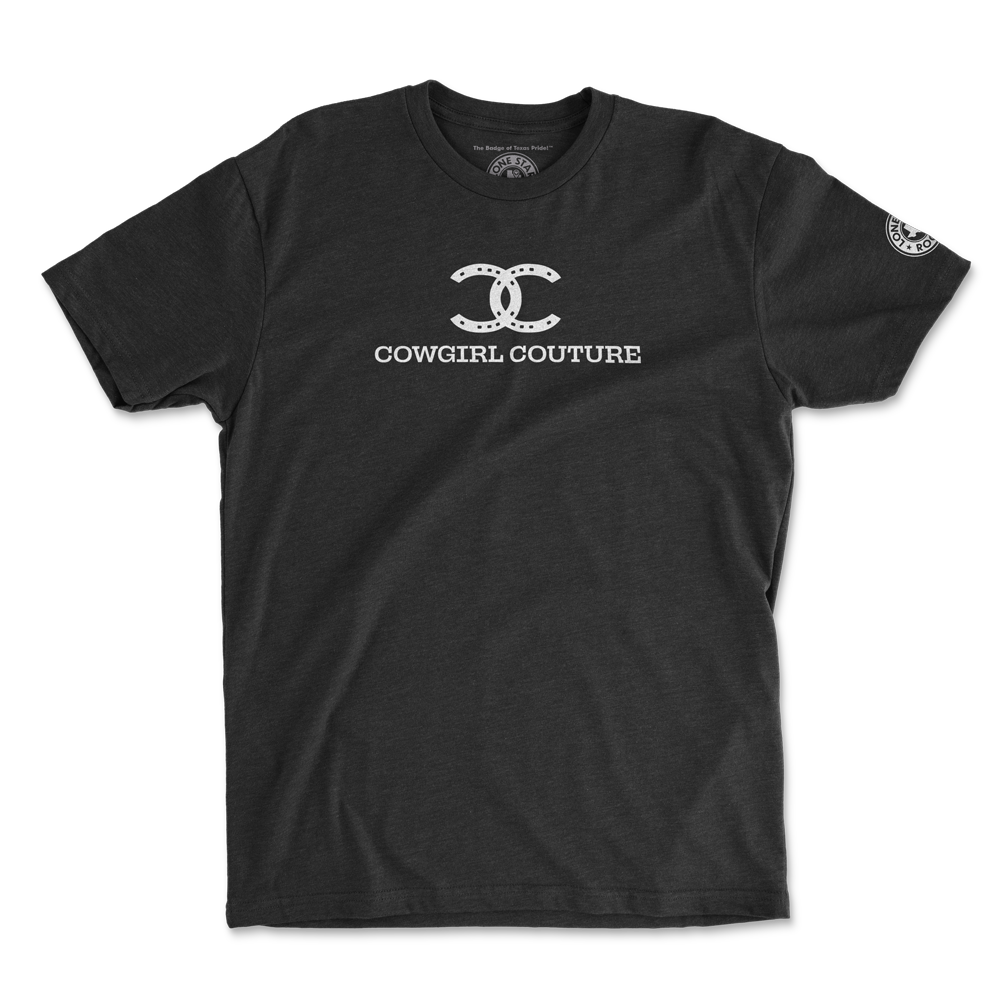 Cowgirl Couture T-Shirt with double horseshoe design