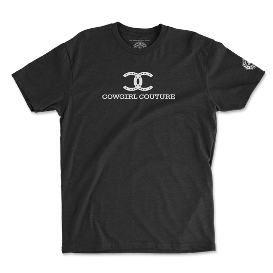 Cowgirl Couture T-Shirt with double horseshoe design