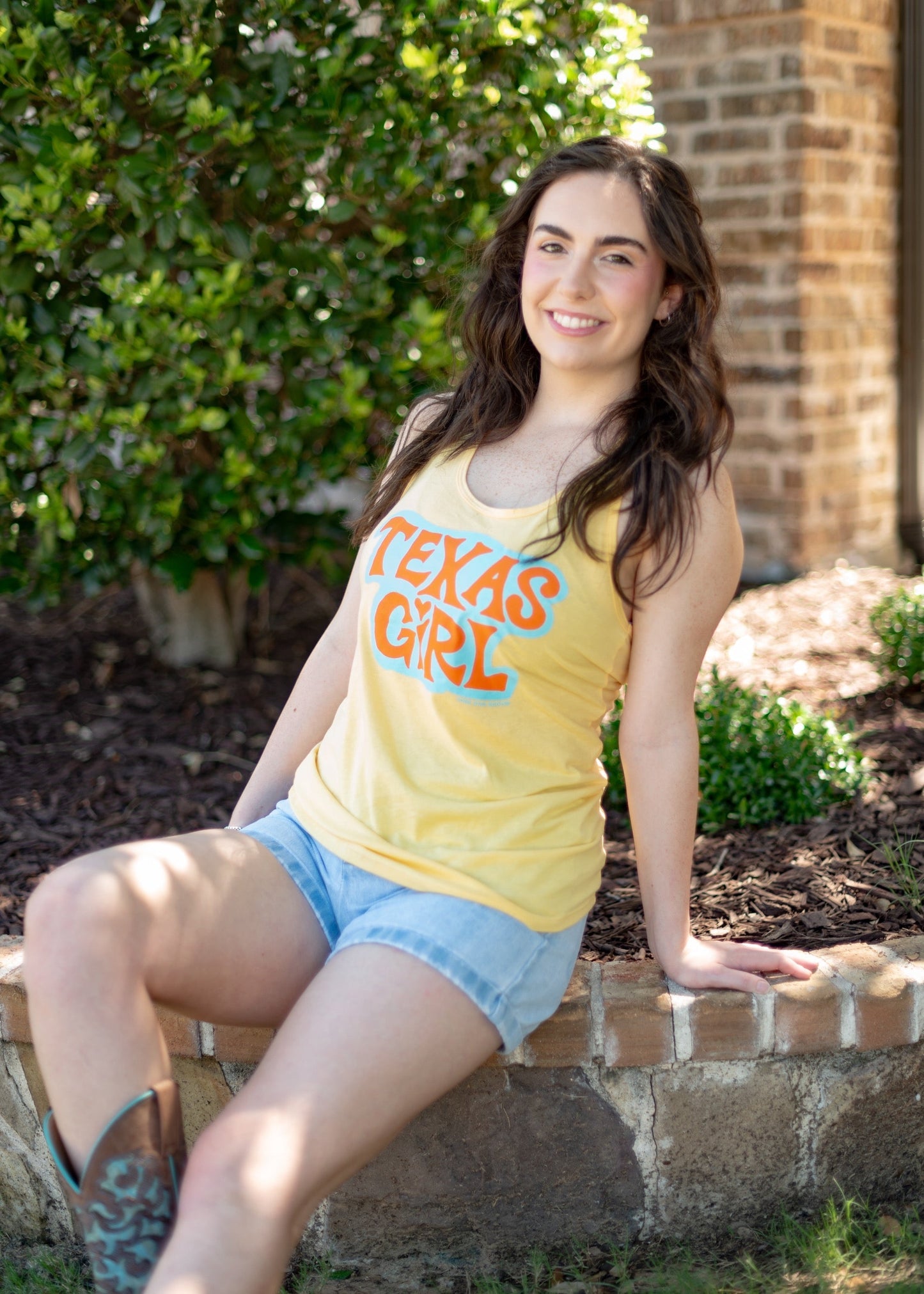 Texas Groovy Girl Tank