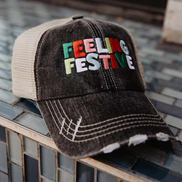 Feeling Festive Christmas Trucker Hat