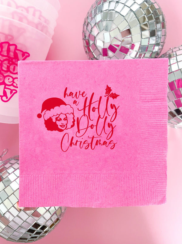 Holly Dolly Christmas Napkins