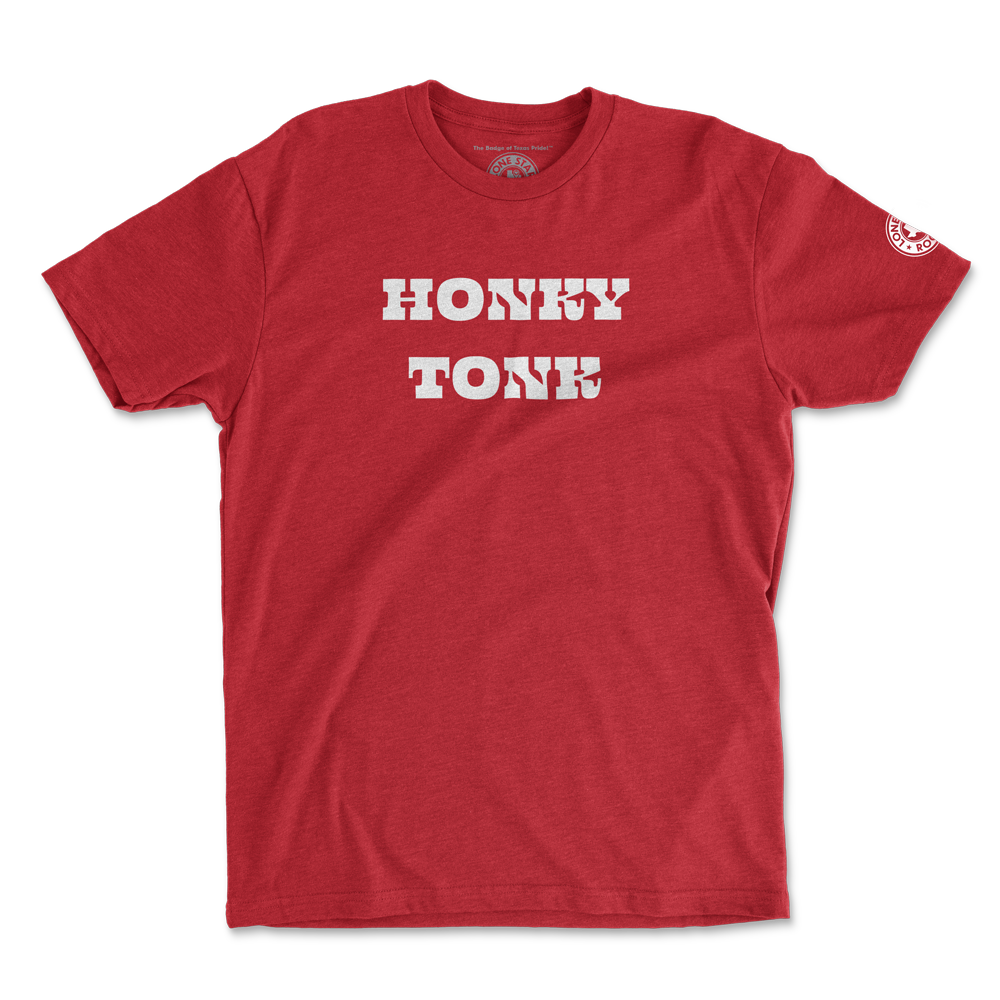 Honky Tonk T-Shirt in red with Texan-inspired design