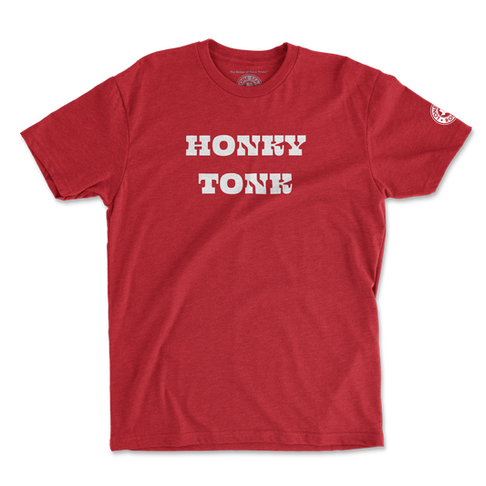 Honky Tonk T-Shirt in red with Texan-inspired design