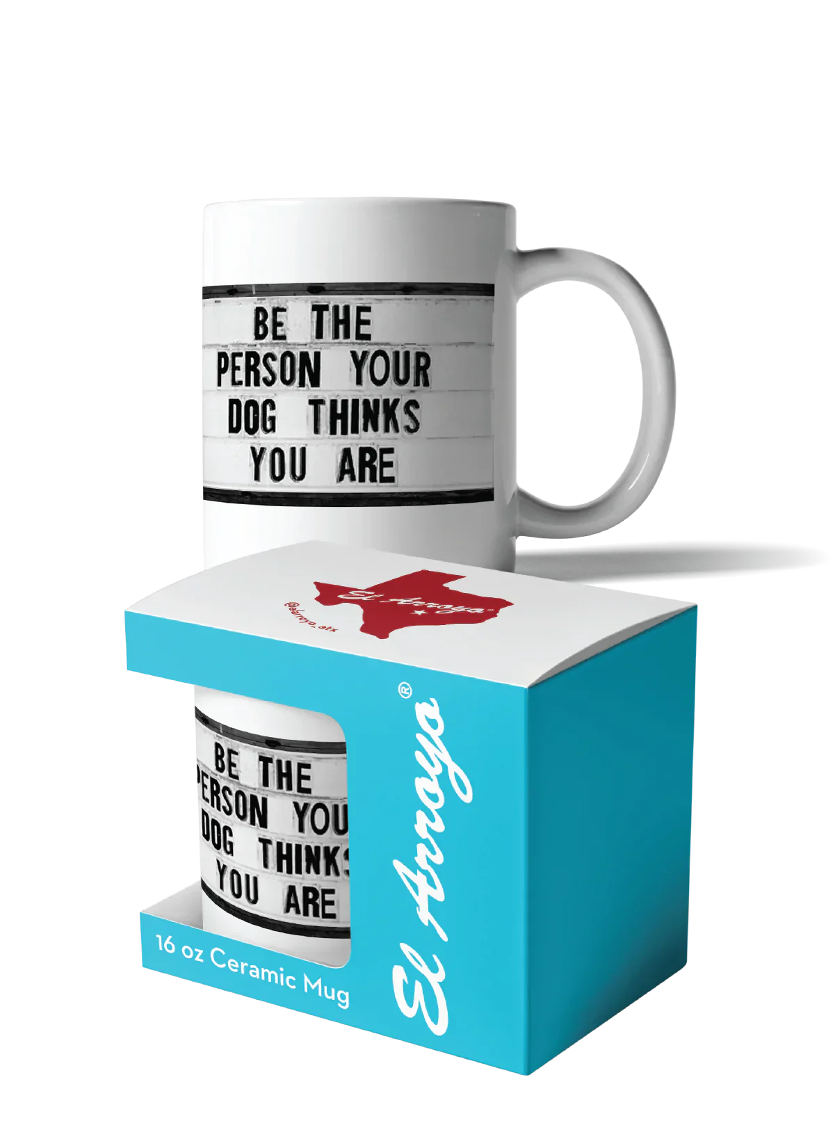 Be the Person Coffee Mug - 16oz Ceramic Mug with Fun Inspirational Design.