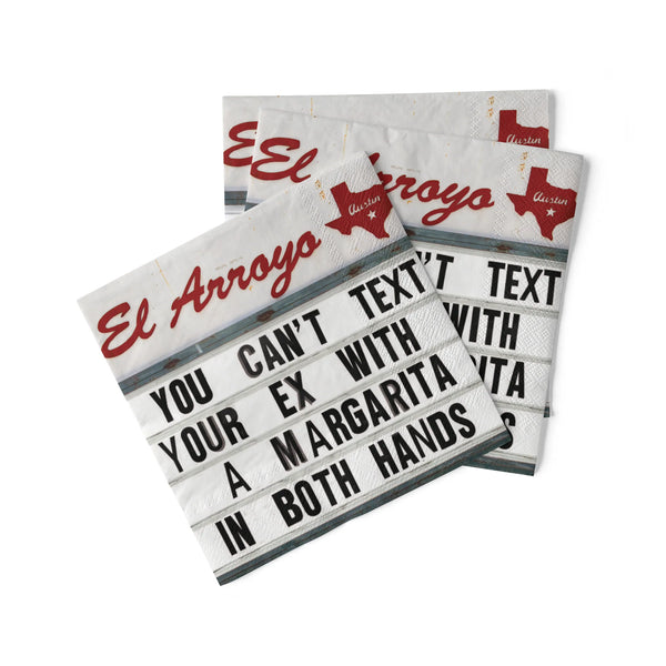 Cocktail Napkins - Can't Text Your Ex