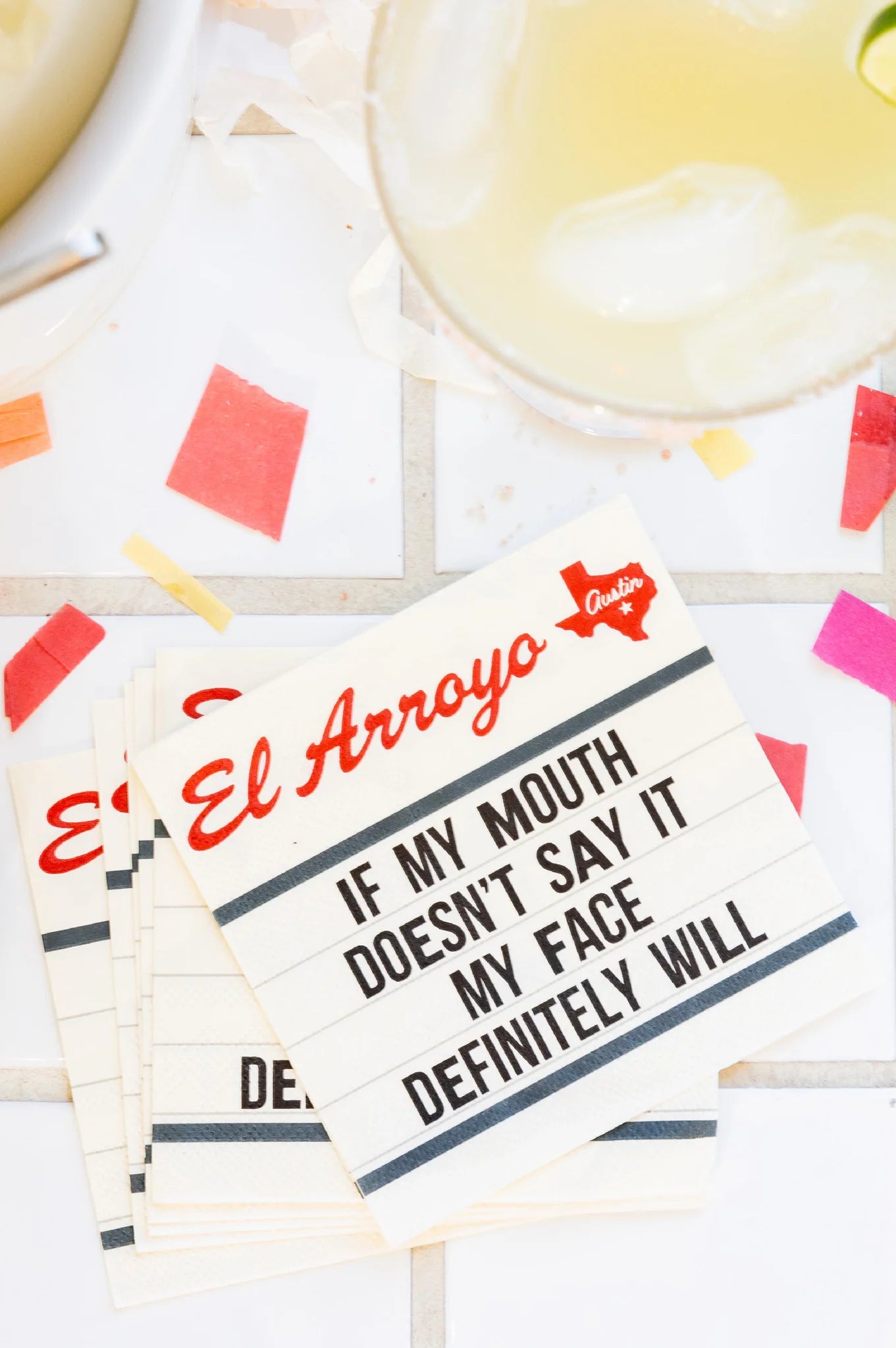 Cocktail Napkins - My Face – El Arroyo