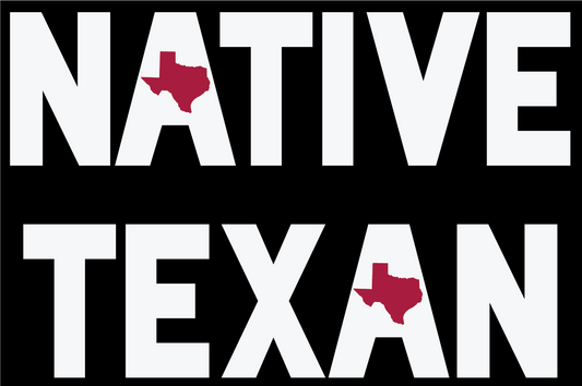 Native Texan Sticker – Durable Vinyl Decal Highlighting Texas Roots