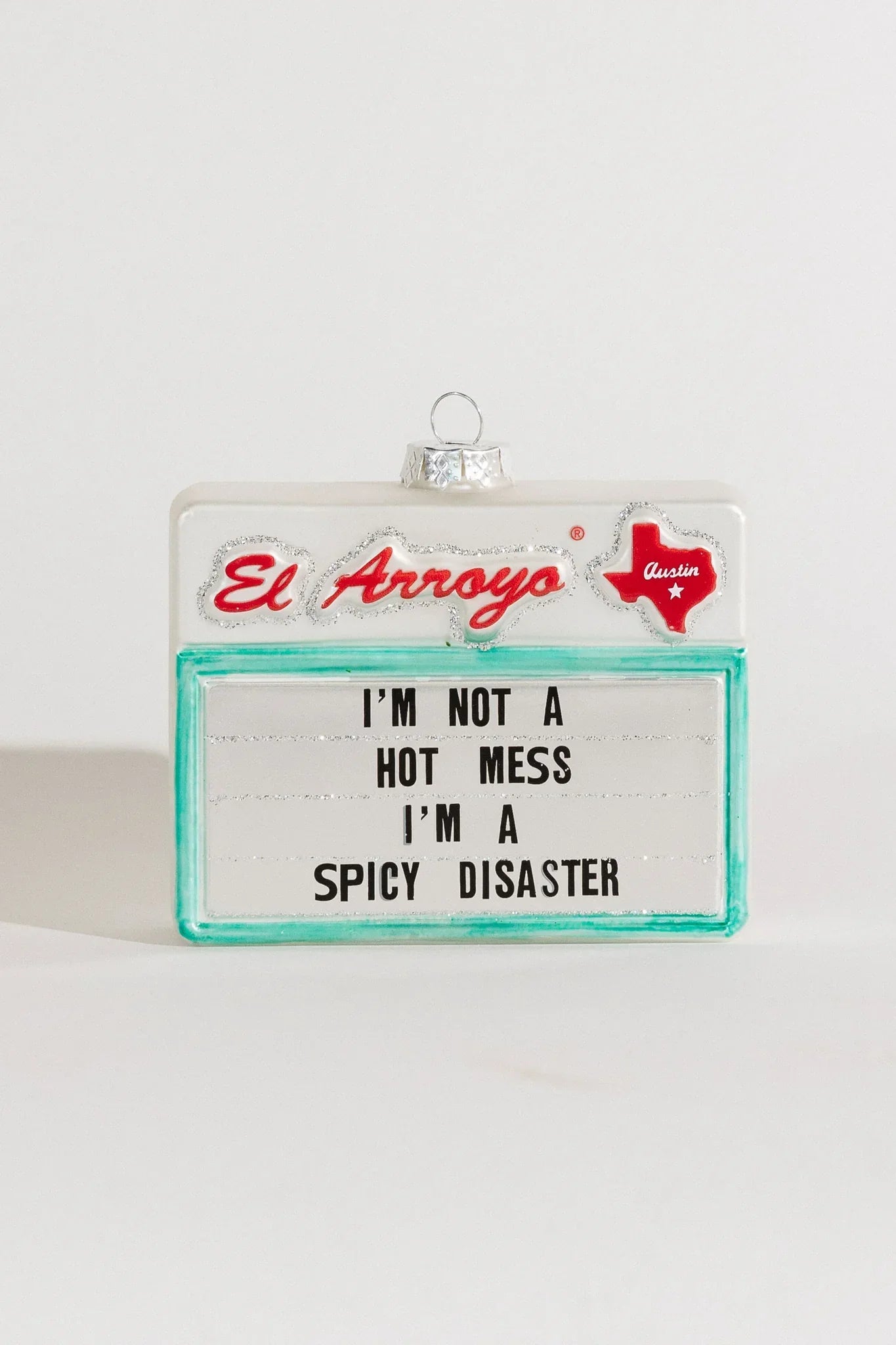 Spicy Disaster Ornament – Collectible Mercury Glass Tree Decoration