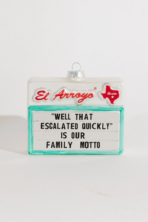 Ornament - Family Motto