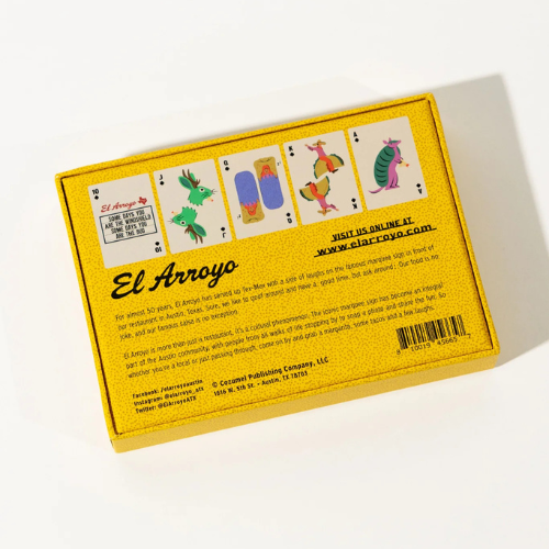 Game Night Playing Cards featuring El Arroyo's family-friendly marquee signs, perfect for fun-filled game nights.