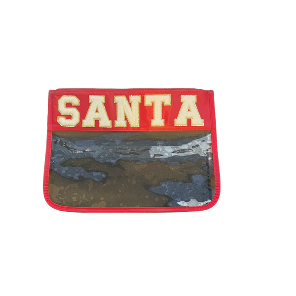 "Santa" - Clear Nylon Bag