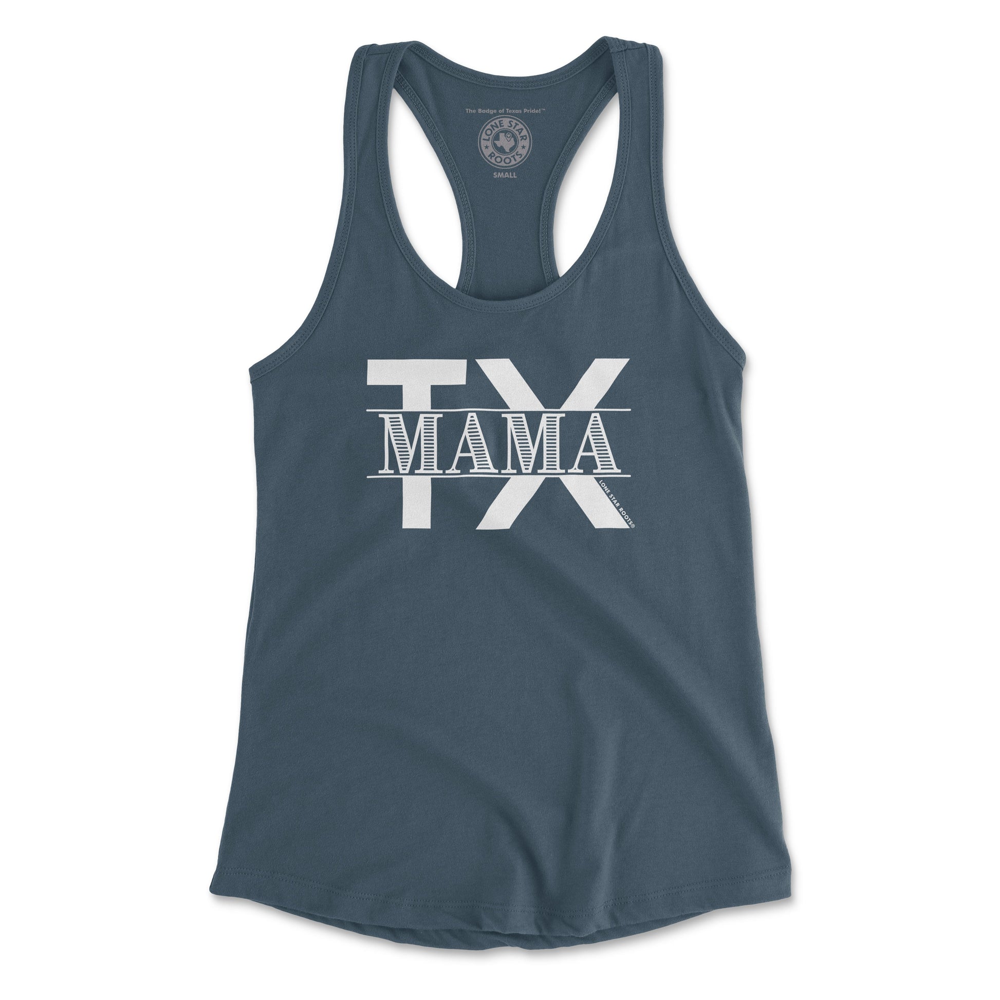 TX Mama Tank – Stylish Next Level Racerback Tank for Texas Moms.