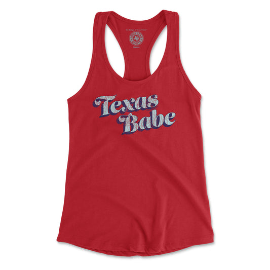 Texas Babe Tank – Stylish Next Level Racerback Tank for Texan Babes.