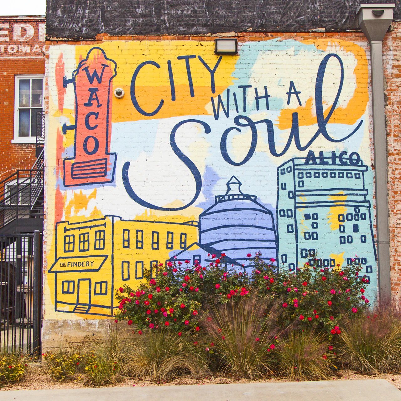 Lone Star Roots City With A Soul Mural Coaster Coaster