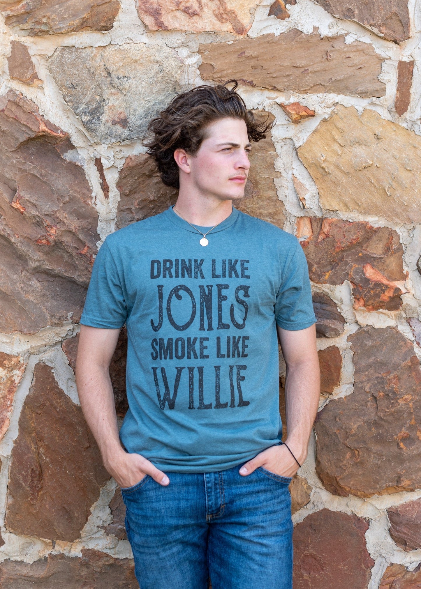 Lone Star Roots Drink Like Jones Smoke Like Willie T-Shirt Shirts