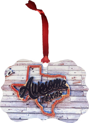 Lone Star Roots Awesome Texas X-Mas Ornament Christmas 