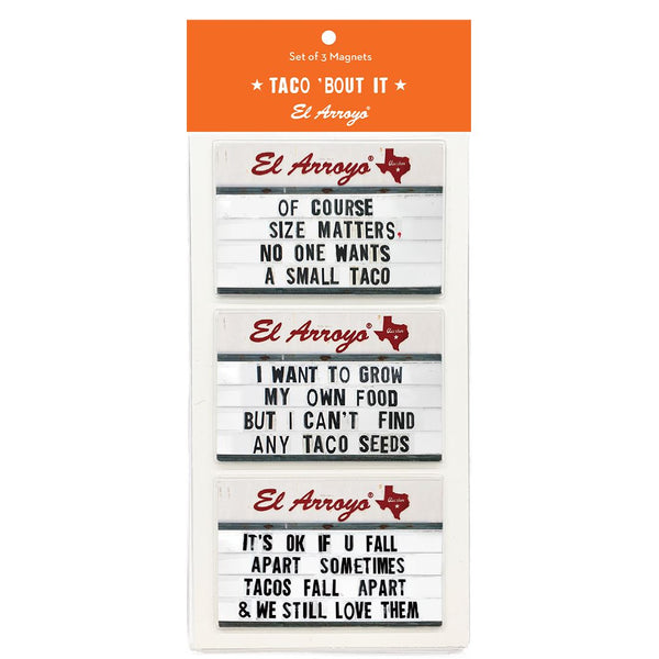 Lone Star Roots Magnet Set - Taco 'Bout It Magnet 