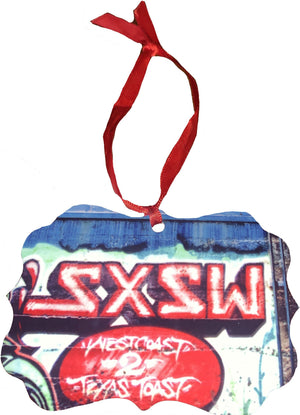 Lone Star Roots SXSW Austin X-Mas Ornament Christmas 